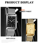 Mens Fashion Sports Watches Simple Men Luxury Gold Business Ultra Thin Stainless Steel Mesh Belt Quartz Watch
