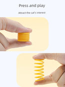 Mute Color Plastic Spring Molar Toy Ball Cat