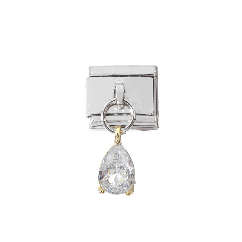 New Fashion Colour Glaze Star Shiny CZ Italian Links Charm Fit 9mm Stainless Steel Bracelet Jewelry DIY Making