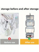 1pc Multi-Functional Foldable Dry And Wet Separation Toiletry Bag Storage Bag Cosmetic Bag Suitable For Women And Girls Travel