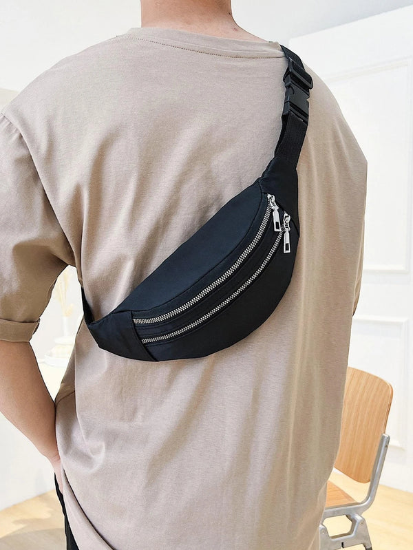 Waist bag men's chest bag shoulder bag crossbody bag waist mobile phone bag sports outdoor travel bag waist bag men's chest bag bag bag ins shoulder bag crossbody bag female student k-style versatile foreign style super hot b