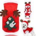 Fleece Flanel  Pet Dog clothes for Christmas Winter Soft Sweater for Small Medium Dogs Chihuhua