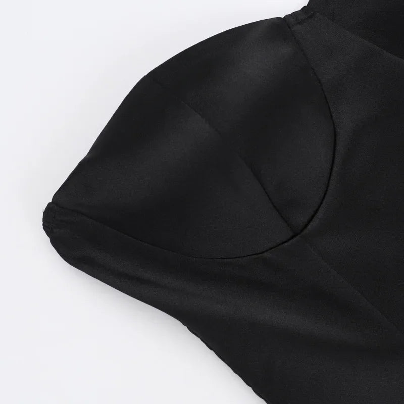 Fashion Sleeveless Backless High Waist Short Ruched Dresses for Women Sexy Strapless Slim A-line Pleated Mini Red Party Dress