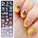 Christmas Nail Stamping Plates Cute Penguins Bear Winter Decor Deer Snowflakes Nail Stencils Printing Templates
