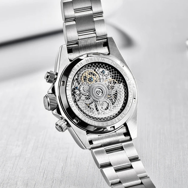 PAGANI DESIGN Top Super Brand Mechanical Automatic Watch Men's Ceramic bezel Rainbow Business Waterproof Watch Relogio Masculino