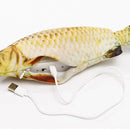 Interactive Cat Toys USB Charger Simulated Fish Moving Electric Floppy Fish Catnip Cat Toy Puppy Cat Chew Bite Toy Pet Supplies