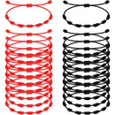 Handmade 7 Knots Red String Bracelet For Couple Protection Good Luck Amulet for Success Rope Braided Bracelet Jewelry Gifts