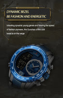 NAVIFORCE Luxury Brand New Watch for Men Stainless Steel Dual Display Quartz Wrist Watches Waterproof Military Sports Male Clock