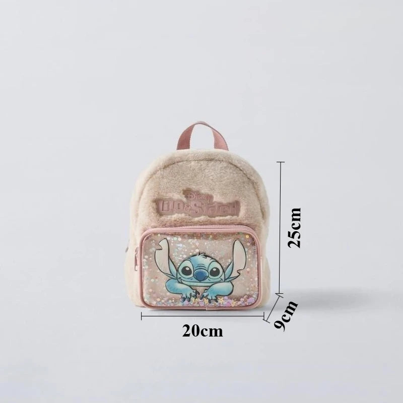 Disney Mickey Mouse Cartoon Fashion Backpack Women's Minnie Canvas School Bag Fashion Large Capacity Backpack Girls Mochila