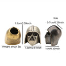 Biochemical Soldier Helmet Brass Knife Beads EDC DIY Paracord Woven Lanyard Keychain Pendants Accessories Outdoor Tools Supplies