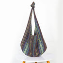 Vintage Bohemian Chic Canvas Shoulder Bag Ethnic Style Large Capacity Handbag Soft Tote Bag Casual Crossbody Bag Female Daily