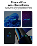 ORICO Portable External Solid State Drive External Hard Drive USB 3.2 Gen2 SSD for iPhone 15/Pro Windows Mac Lightweight