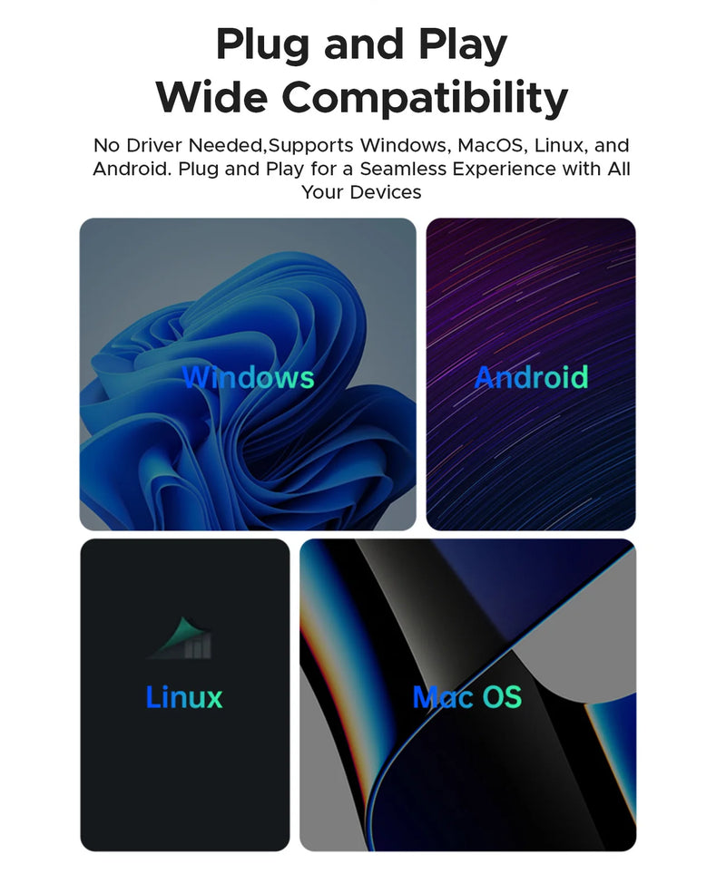 ORICO Portable External Solid State Drive External Hard Drive USB 3.2 Gen2 SSD for iPhone 15/Pro Windows Mac Lightweight