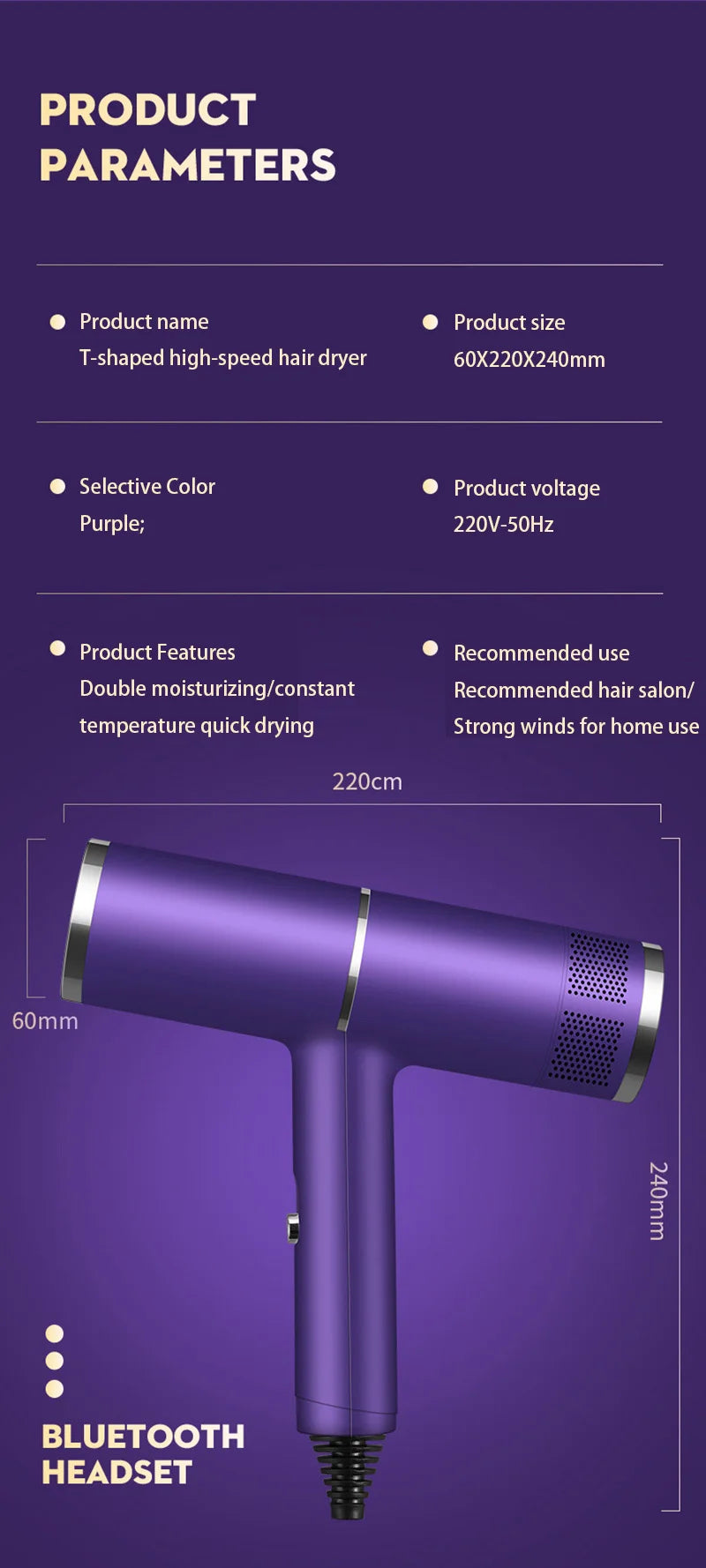 Xiaomi Negative Ionic Hair Dryer Professional High-speed Electricturbine Drier Constant Temperature Quick Drying Hair New 2025