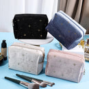 Star Cosmetic Bag for Women Travel Portable Toiletry Bag Soft Velvet Cosmetics Makeup Brush Lipstick Storage Bag Organizer Pouch