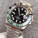 Gold Tow Tone NH34A GMT Movement Diving Watch for Men Automatic Watches Mechanical Swim Jubilee Bracelet 200m Waterproof Date