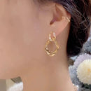 New Fashion Geometry Earrings  Earrings for Women Golden Zircon Dangle Earrings Valentines Day Anniversary Birthday Jewelry Gift