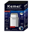 Cuchilla de repuesto original y cabezal de corte compatibles con la afeitadora eléctrica Kemei KM-TX5. Accesorios para afeitadora.
