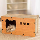 Cat Scratcher House Cat Condo with Cat Scratcher Board Large Space Cardboard Cat Bed Cave Cat to Rest Scratching Cat Scratch Pad