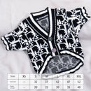 Dog Clothes Trendy Knitting Cardigan Autumn and Winter Teddy Bichon Pomeranian Schnauzer Cat Heattech Pet Sweater