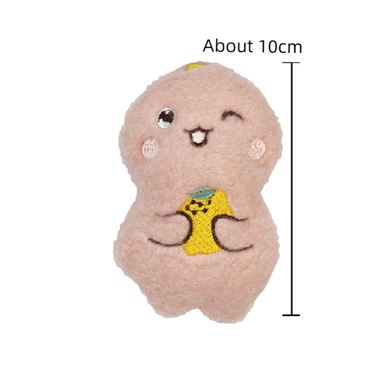 Pet Dinosaur Toy Dog Molar Sound Stuffed Doll Molar Tooth Cleaning Bone Teddy Bichon Small Toy