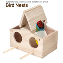 Bird House Bird Nests Wooden Bird House Wooden Pet Bird Nests House Breeding Box Cage Birdhouse Accessories for Parrots Swallows