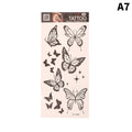 1Sheet Waterproof Temporary Tattoo Sticker 3D Butterfly Theme Fake Tattoo for Women Body Leg Arm Art