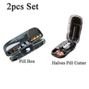 Portable Pill Organizer 3 Times A Day Pill Box Compartments Travel Pill Holder for Vitamins Medicines Small Pocket Medicine Case