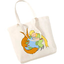 Cartoon Earth Space Little Prince Shopping Bag Women Pattern Handbag Casual Large Top-handle Bags for Women