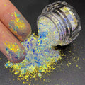 1Jar Aurora Chameleon Snowflake Ultra-Thin Iridescent Nail Sequins Holographic Opal EyeShadow Ice Glitter Nail Chameleon Flakes