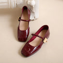 أحذية ماري جين النسائية الجديدة 2024، أحذية أنيقة غير متعبة، فم ضحل، أحذية مسطحة بكعب منخفض للنساء