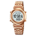 SKMEI 2139 Steel Muslim Azan Digital Watch Mens Back Light Waterproof  Wristwatch Prayer Qibla Compass Alarm Clock watch 1861