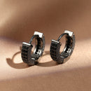 Luxury Cubic Zirconia Gold Color Zircon Hoop Earrings For Women Luxury Circle Crystal Girls Party Jewelry