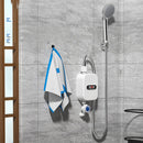 Instant Water Heaters Thermostatic Shower Water Heating Device 304 Stainless Steel Tankless Rapid Heating LCD Digital for Hotel