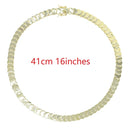 Moon Charm Shaped Chain Bracelet Necklace Gold Color Pave CZ Shiny Polished Fashion European Women Girl Jewelry Set