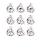 40pcs New Heart Alloy Charms Fashion Surround Cute Pendants For Making Handmade DIY Findings Accessories Necklace Jewelry