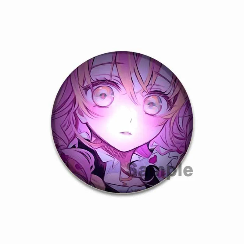 58mm Round Cartoon Brooches Kanroji Mitsuri Pins Anime Badge for Backpack Accessories Hat Decoration HD Print Handmade Gifts