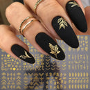 12pcs Nail Stickers Flower Leaf Lace Design Geometry Line Nail Art Sliders Manicure Polish Decal Wrap Decorations Wholesale