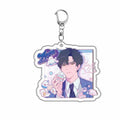 Game Love And Deepspace Rafayel Xavier Zayne Cosplay Key Chain Acrylic Keychains Backpack Pendant Key Ring Accessories
