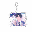 Game Love And Deepspace Rafayel Xavier Zayne Cosplay Key Chain Acrylic Keychains Backpack Pendant Key Ring Accessories