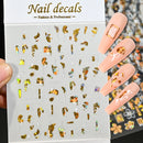 1 Pc Nail Strip Stickers Black/Gold/Rose Gold/Silver Metal Strip Tape Nail Art Adhesive DIY Foil Tips Nail Sticker Decals NK11