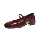 أحذية ماري جين النسائية الجديدة 2024، أحذية أنيقة غير متعبة، فم ضحل، أحذية مسطحة بكعب منخفض للنساء