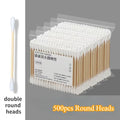 500PCS Boxed Double Headed Circular Disposable Makeup Cotton Swab and Makeup Removal Daily Cleaning Pet Care Multi-purpose