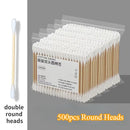 500PCS Boxed Double Headed Circular Disposable Makeup Cotton Swab and Makeup Removal Daily Cleaning Pet Care Multi-purpose