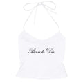 EMO Lace Y2k Tank Top Harajuku Letter Print Rock Goth Retro Crop top Streetwear Punk Sleeveless T-shirt Hiphop Spice Girls Sling