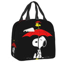 Custom Rock Tees Group Walk Snoopy Lunch Bag Women Cooler Thermal Insulated Lunch Boxes for Kids School