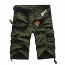 Summer New Men Cool Camouflage Cargo Shorts Straight Casual Pants Mens Multi-Pocket Loose Five-Point Short Pant Brand Streetwear