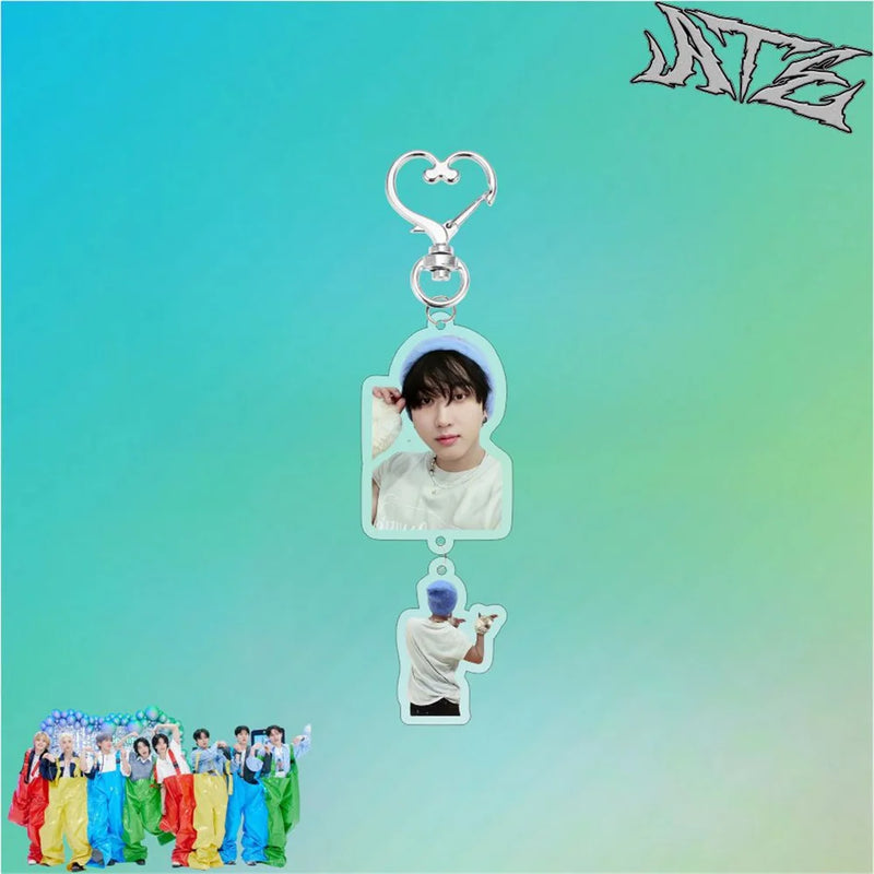 Korean Boys Group New Album ATE Keychain Felix Hyunjin Bangchan Lee Know Changbin Seungmin Charm Keyring KPOP Merch Accessory