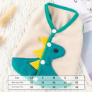 Dog Clothes Cute Dinosaur Vest Pet Small and Medium-Sized Dogs Schnauzer Spring and Autumn Cat Teddy Bichon Winter