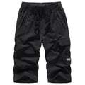 Men's Summer Quick Dry 3/4 Pants Lightweight Capri Shorts Hiking Fishing Travel Casual Cargo Shorts Pants Men Gym Shorts 7XL 8XL